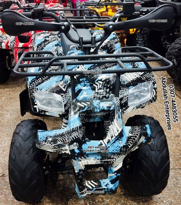 Dubai import Square light jeep 110cc  ATV Quad Bike 4 Wheeler for sale 6