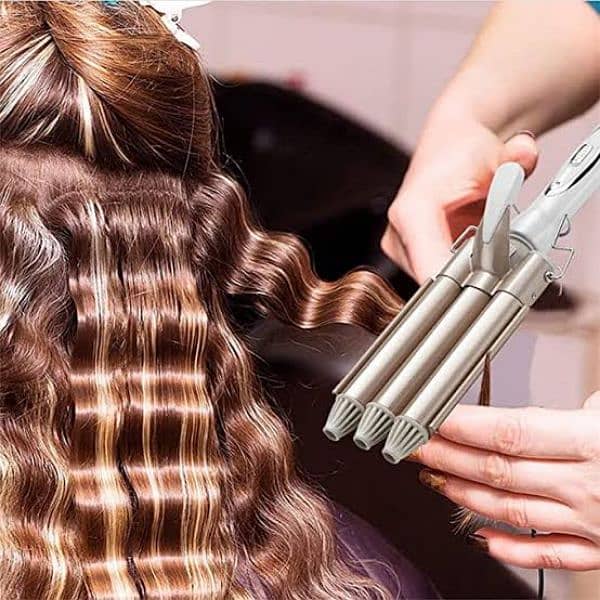 3 BARREL RIPPLE HAIR CURLER 0