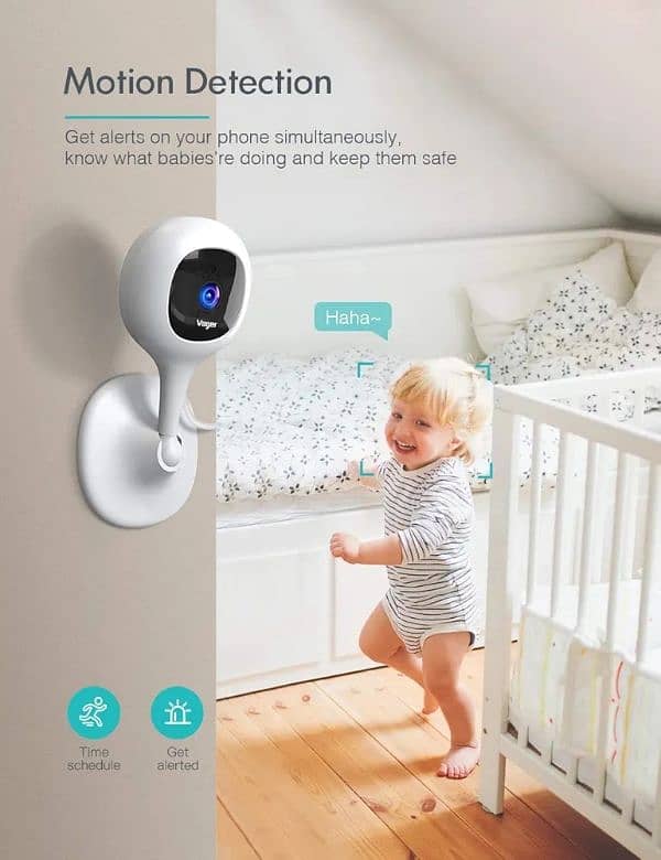 Voger Baby Monitor Pet WiFi Camera 1080P Two Way Audio Indoor 5