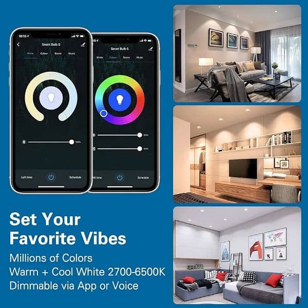 MoKo Smart WiFi LED Spot Light Bulb 5W GU10 Dimmable Spotlight 3