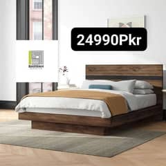 Modern Beds/Floor Beds/Bed With Side Tables/Full Headboard Beds