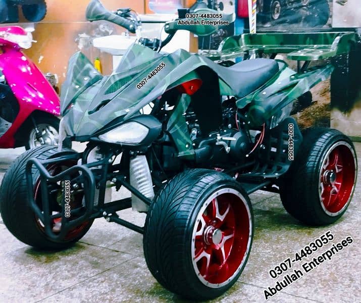 RAPTOR 250cc Dubai import Auto 14 no. Size ATV Quad Bike for sale 9