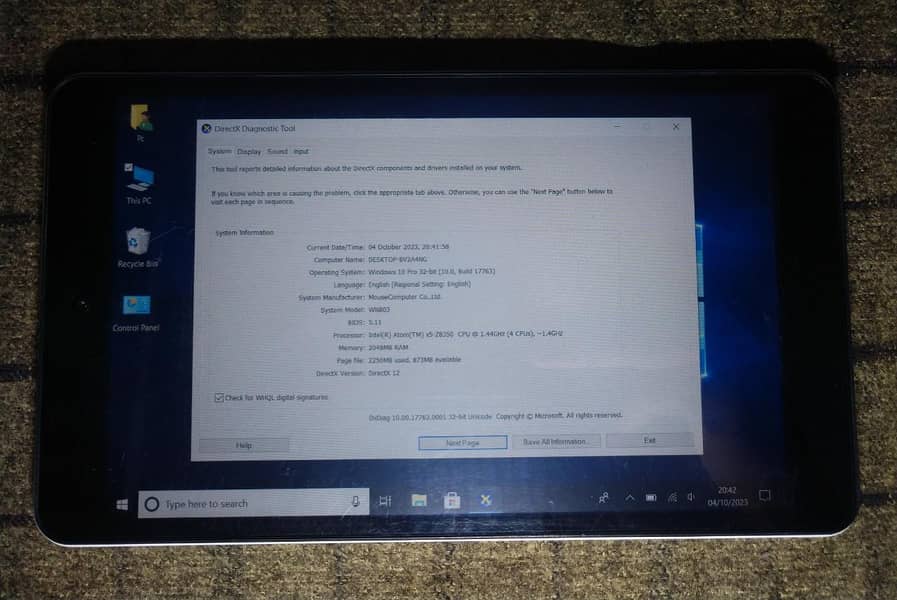 Windows 10 Tablet 2GB Ram 32GB Rom (( Chash On delivery Avilable)) 11