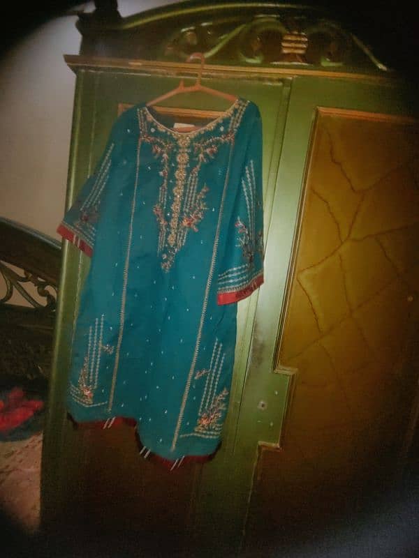 one time used dress Brand Bin Saeed shirt and duppatta 2