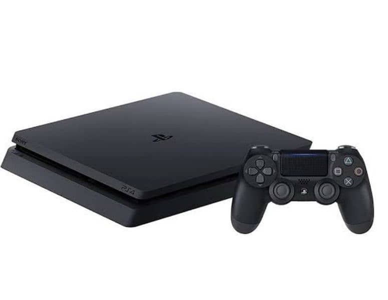 PS4 Slim with 4 CDs + 2 Console 0