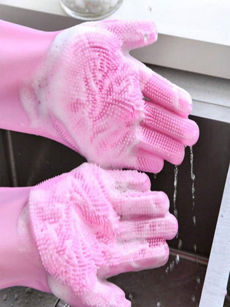 Magic Reusable Silicone cleaning gloves 1