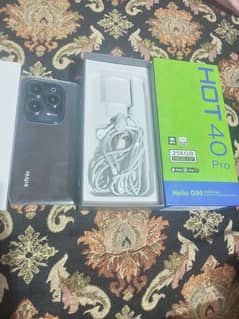 infinix HoT 40 pro 16GB/256GB All accessories complete with box