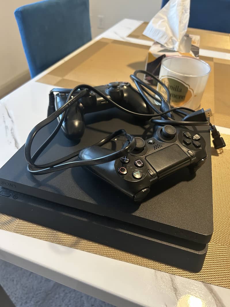 PS4 Slim- 500GB w/ 2 Controllers 2