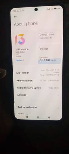 Redmi note 10 4+2ram 128 PTA approved with box