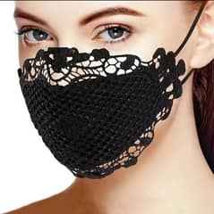 Washable Fashion Lace Face Mask for Sun Protection,