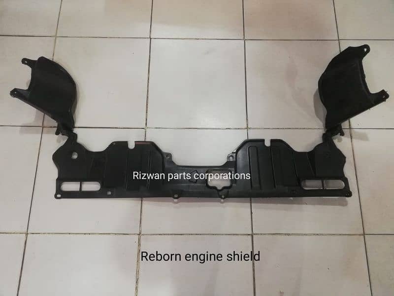 Honda and Toyota hard fender and engine shield 6