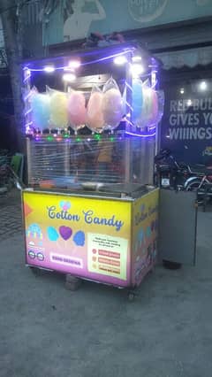 cotton candy machine with counter for sale