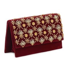 Embroidered Fancy Clutch