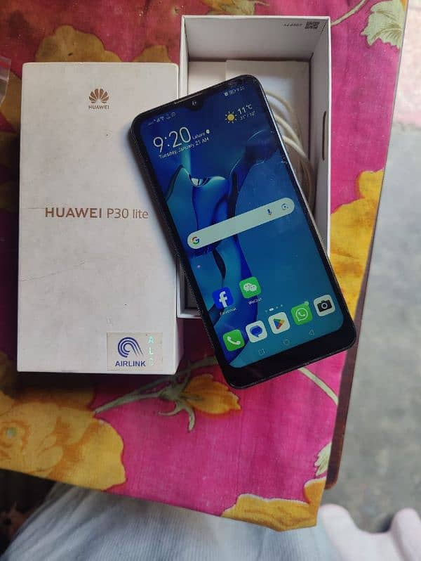 Huawei P30 Lite PTA approved with Box Charger 2