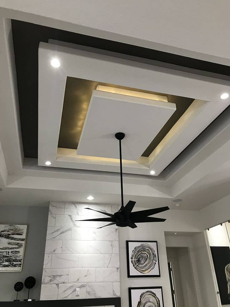 Gypsum Board Ceiling - Pop Fancy Ceiling - Office Ceiling-room ceiling 1