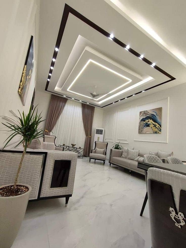 Gypsum Board Ceiling - Pop Fancy Ceiling - Office Ceiling-room ceiling 2