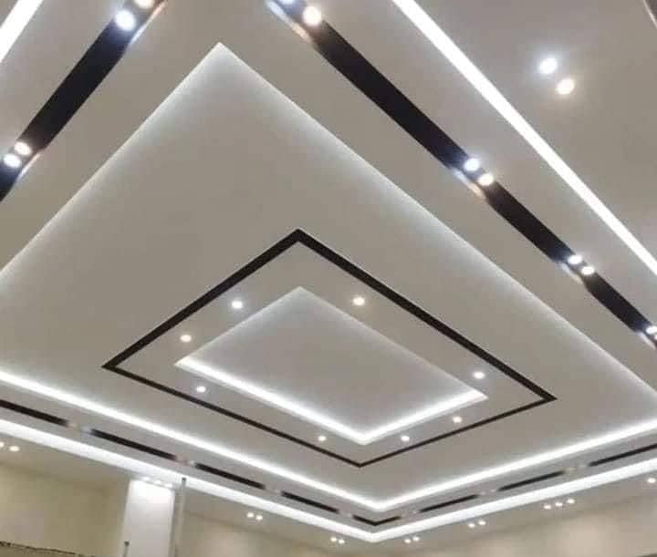 Gypsum Board Ceiling - Pop Fancy Ceiling - Office Ceiling-room ceiling 3