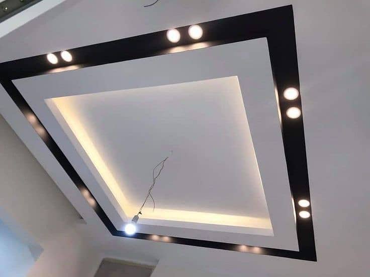 Gypsum Board Ceiling - Pop Fancy Ceiling - Office Ceiling-room ceiling 8