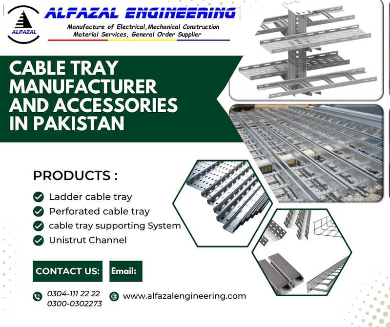 Cable Tray Manufacturer/ Cable tray in karachi/ in Pakistan 1