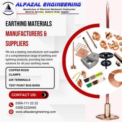 Earthing Material/ Earthing Bore/ Earthing Pits/ Karachi