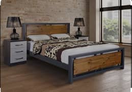 Bed Set - King Size Bed - Double Bed - Solid Bed - Wooden Bed Set