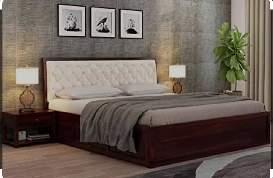 Bed Set - King Size Bed - Double Bed - Solid Bed - Wooden Bed Set 13