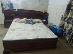 neat and clean bed ,