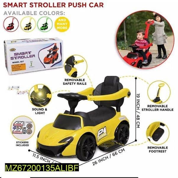 Kids Stroller Ridding Car 2