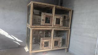 wooden cages