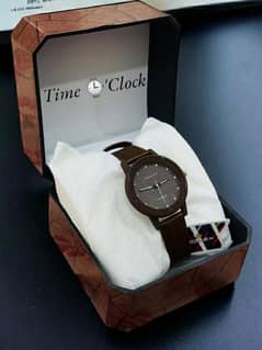 Leather Analogue Watch