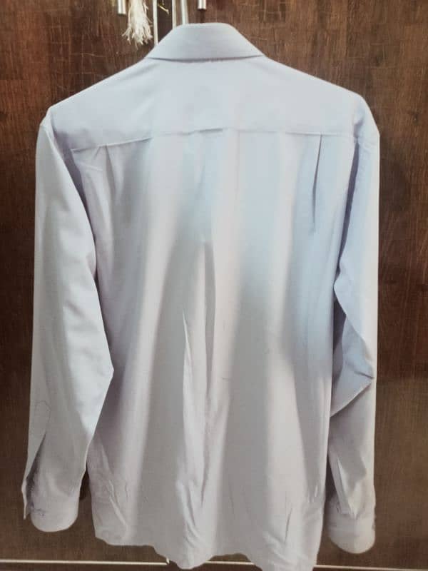 Formal Shirt For Men's in Sky Blue Color, Collar Size 16.5" 3