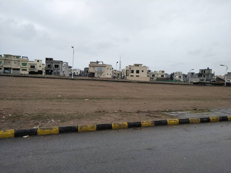 5 Marla Boulevard Back Open Plot Prime Location in Bahria Town Phase 8, M Block 7