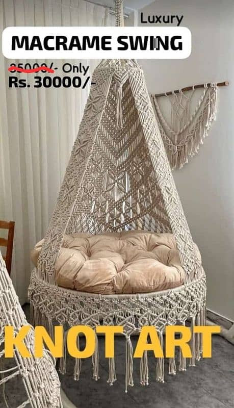 Hand made macrame luxury items 9