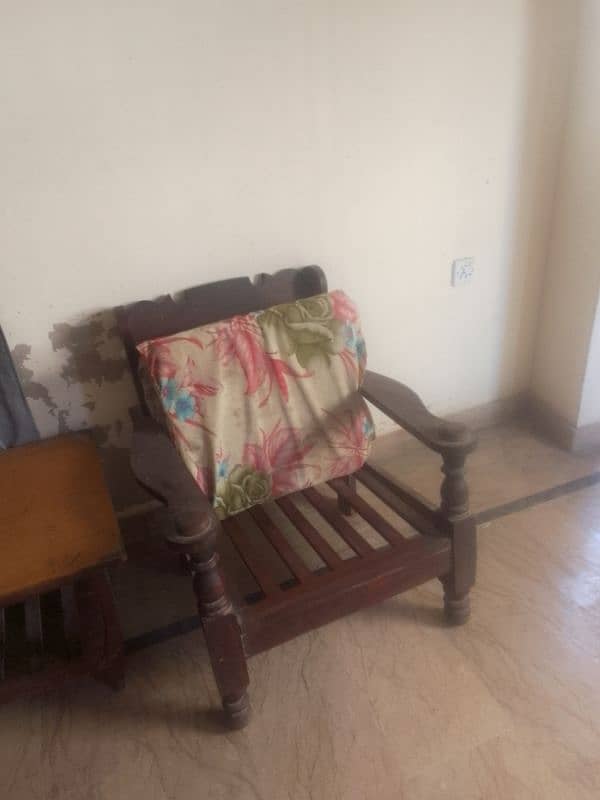 5 seater wooden sofa 0