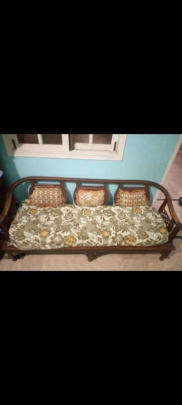 5 seater sofa set sheesham for sale 0