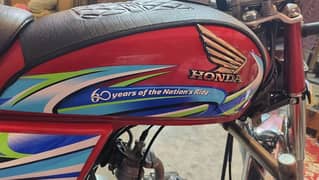 honda 70cc bike Bilkol ok hy  koi damge nai hy saf pice hy