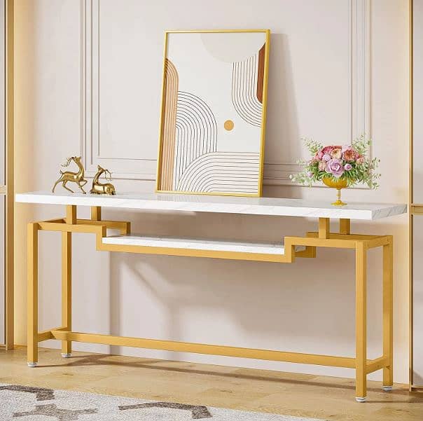 Modern High Quality TOP Luxury Console Table New Arrival with Metal 9