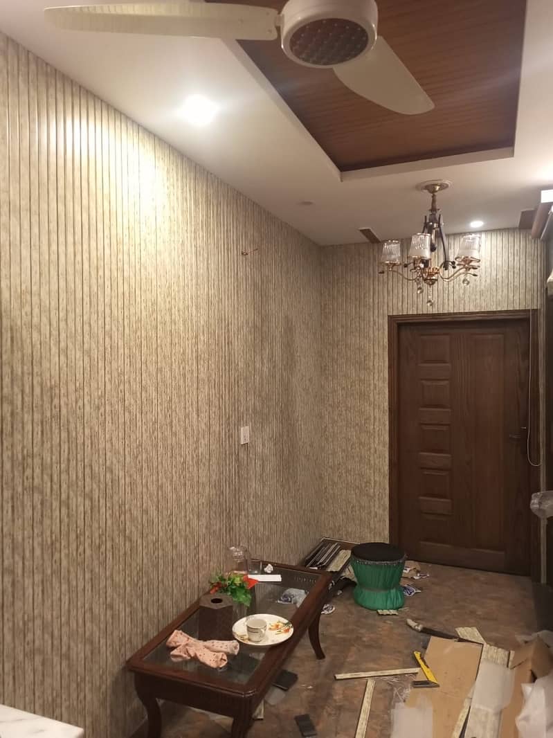 Ceiling - wall paper - Wpc wall panel - Wall panel - interior work 12