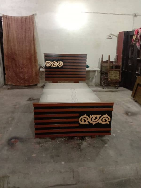 wooden single bed 1