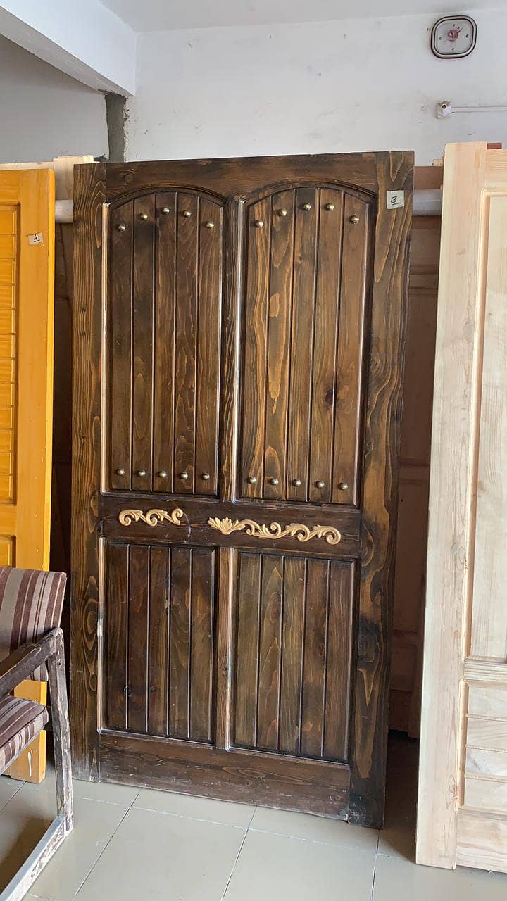 Solid wood Doors/لکڑی کے دروازے All type Of Doors, LifeTime Warranty 3