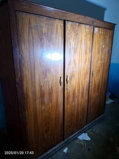 Wooden 3 doors Alimirah, Dressing Table, Tables, Bartan Almari