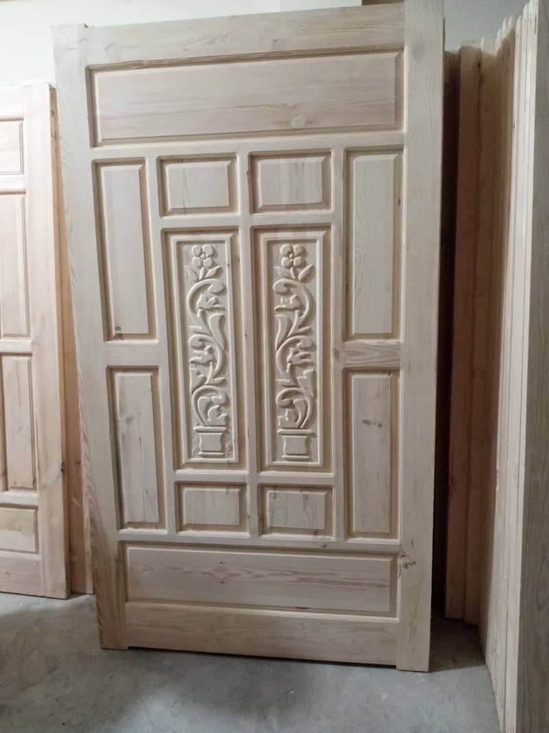 Solid wood Doors/لکڑی کے دروازے All type Of Doors, LifeTime Warranty 11