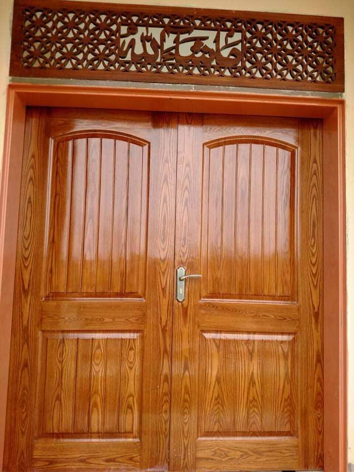 Solid wood Doors/لکڑی کے دروازے All type Of Doors, LifeTime Warranty 9