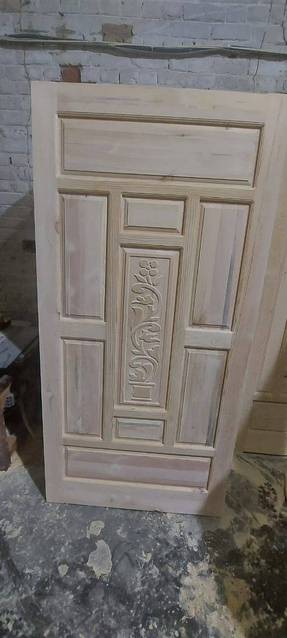 Solid wood Doors/لکڑی کے دروازے All type Of Doors, LifeTime Warranty 16