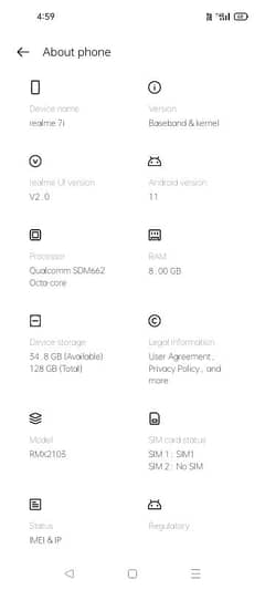 8 gb ram 128 gb rom