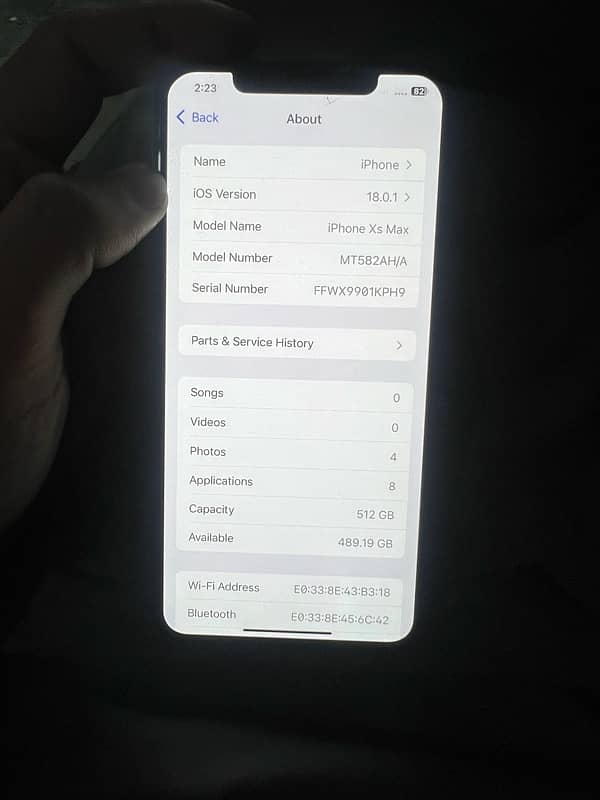 Iphone Xs Max 512 GB PTA 3