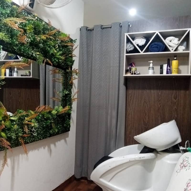 Newly furnished Beauty salon setup for sale, wi quality interiors work 7