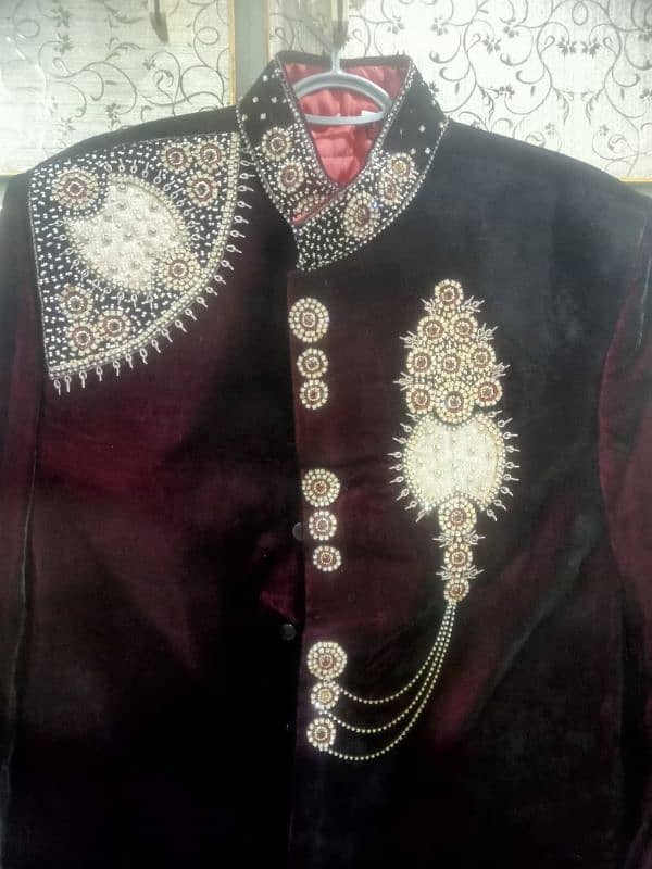 Dulha Sherwani Maroon 0