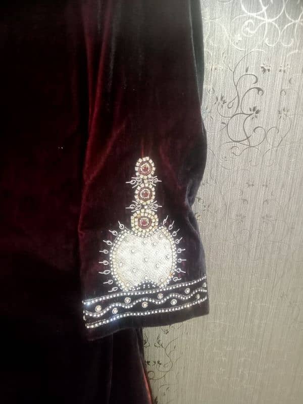 Dulha Sherwani Maroon 3