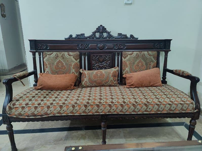 Sofa Set - 5 Seater Sofa Set - Chinyoti  Sofa - Wooden Sofa 0